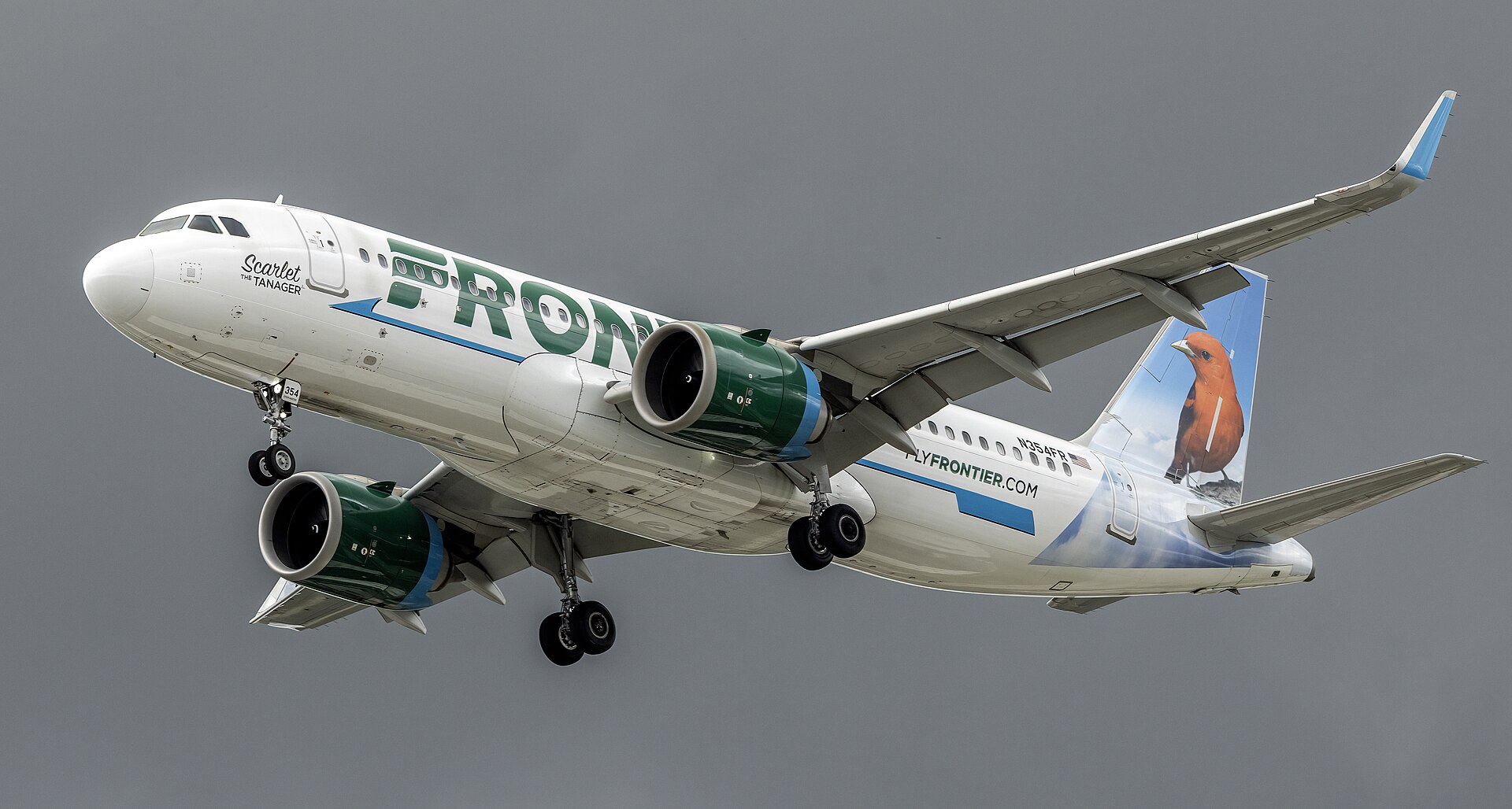 Airbus A320neo đang bay (Ảnh: Frontier Airlines)
