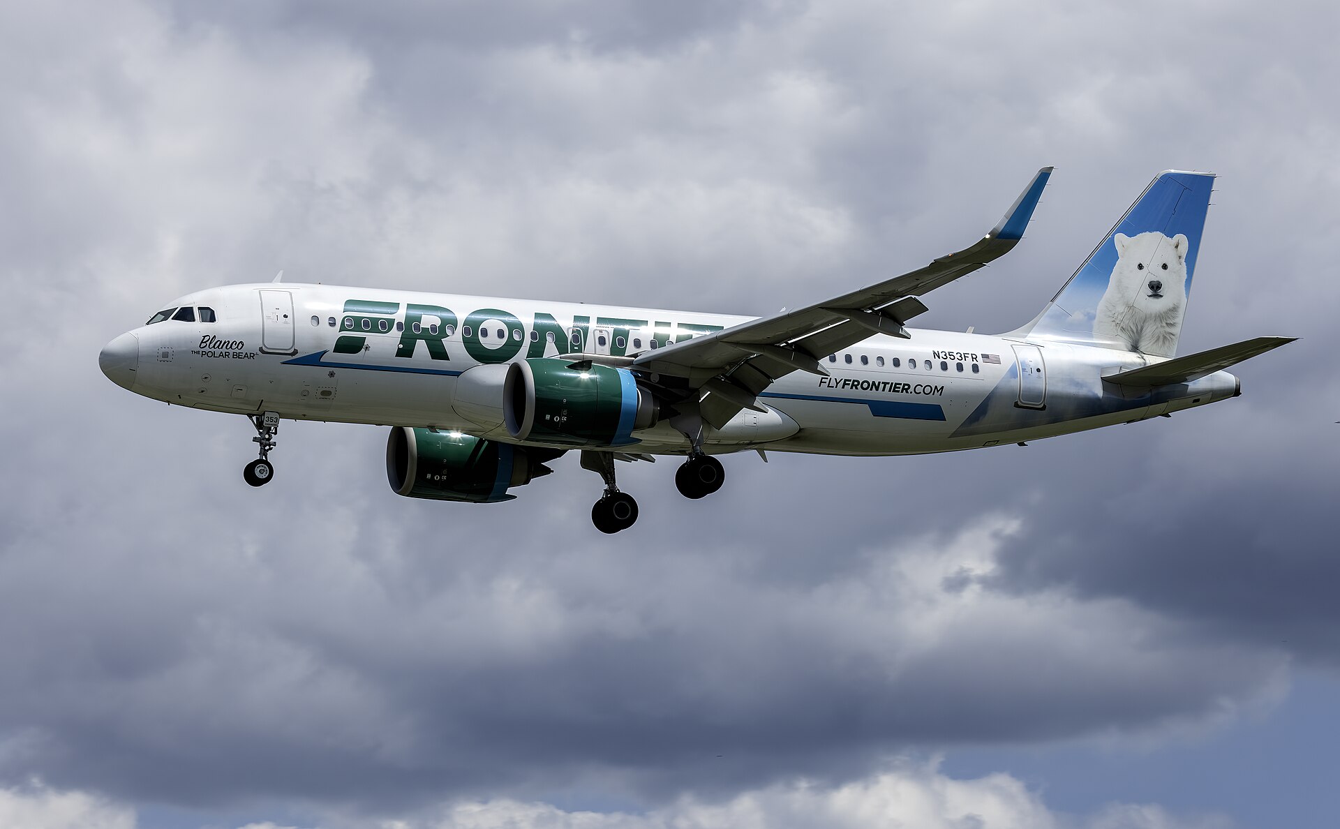 Mũi A320neo Frontier Airlines